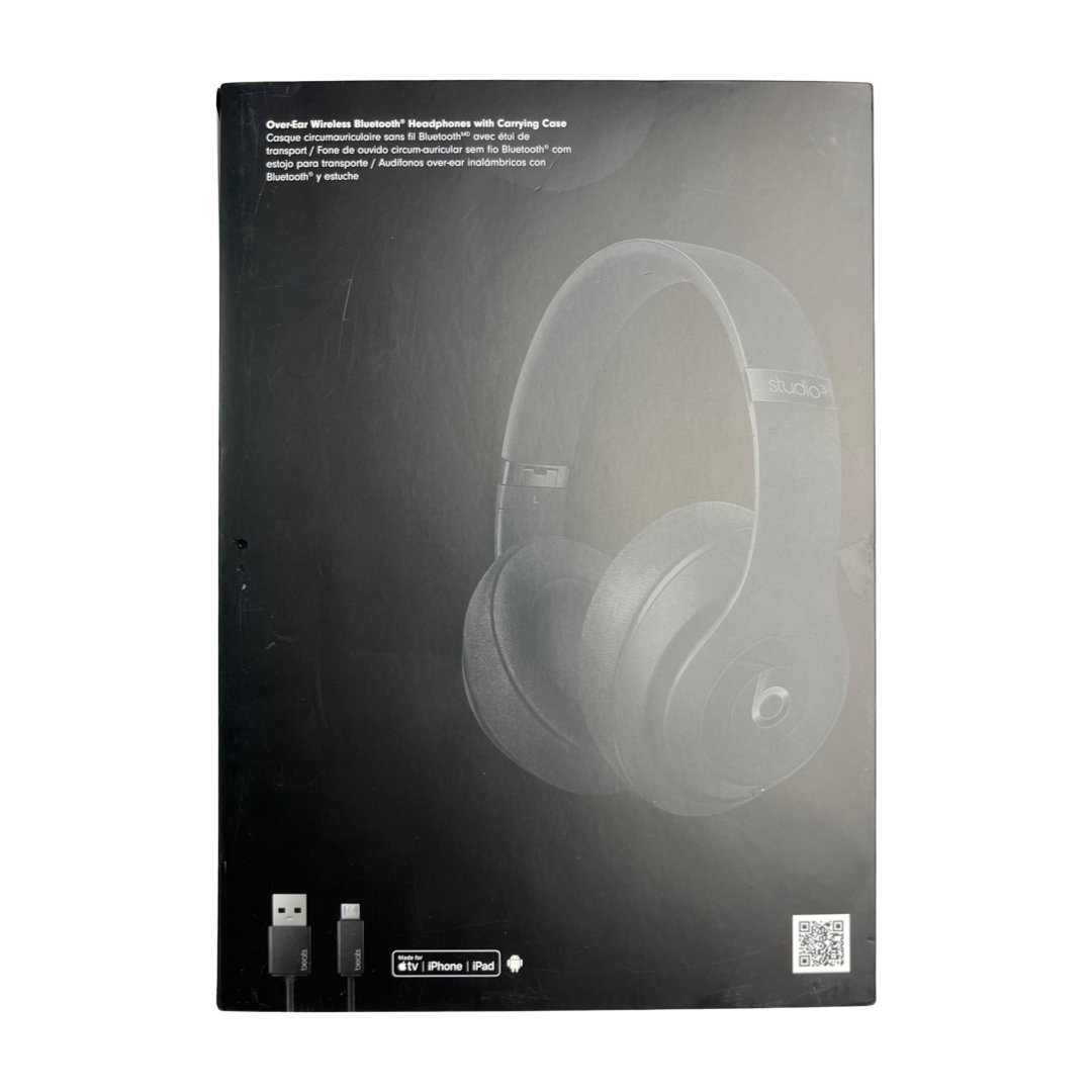 Beats Studio 3 Over-Ear Noise Cancelling Bluetooth Headphones - Black