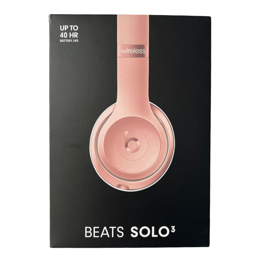 Beats Solo3 On-Ear Sound Isolating Bluetooth Headphones - Rose Gold