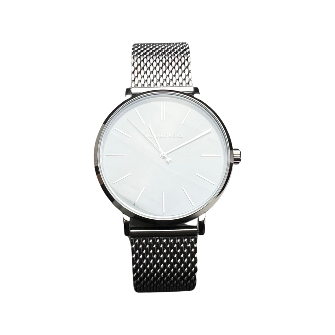 Michael Kors Three-Hand Gunmetal Steel Watch