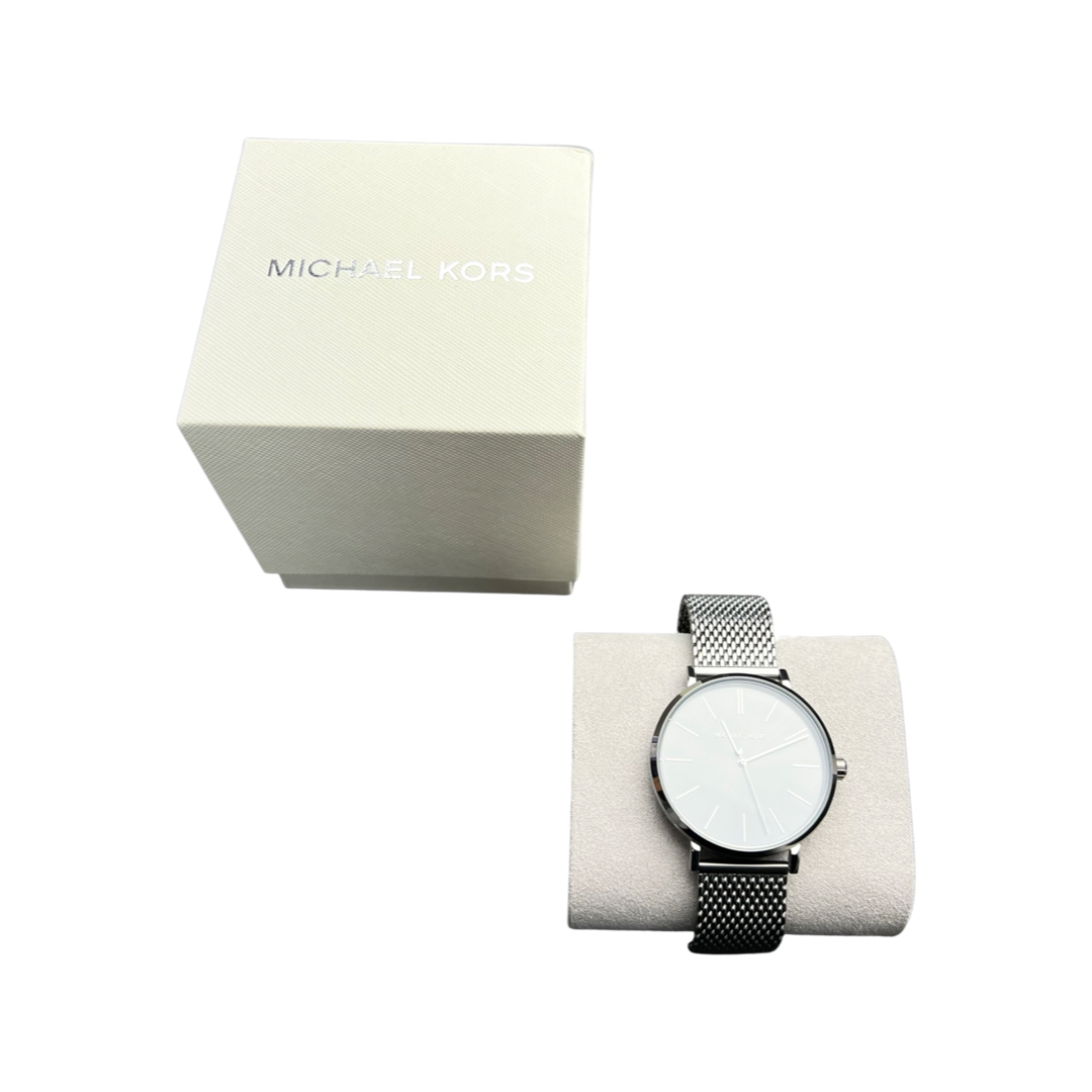 Michael Kors Three-Hand Gunmetal Steel Watch