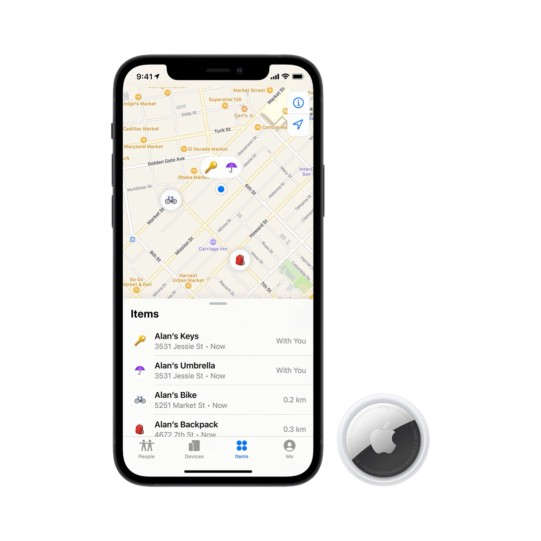 Apple AirTag Bluetooth Item Tracker - 4 Pack