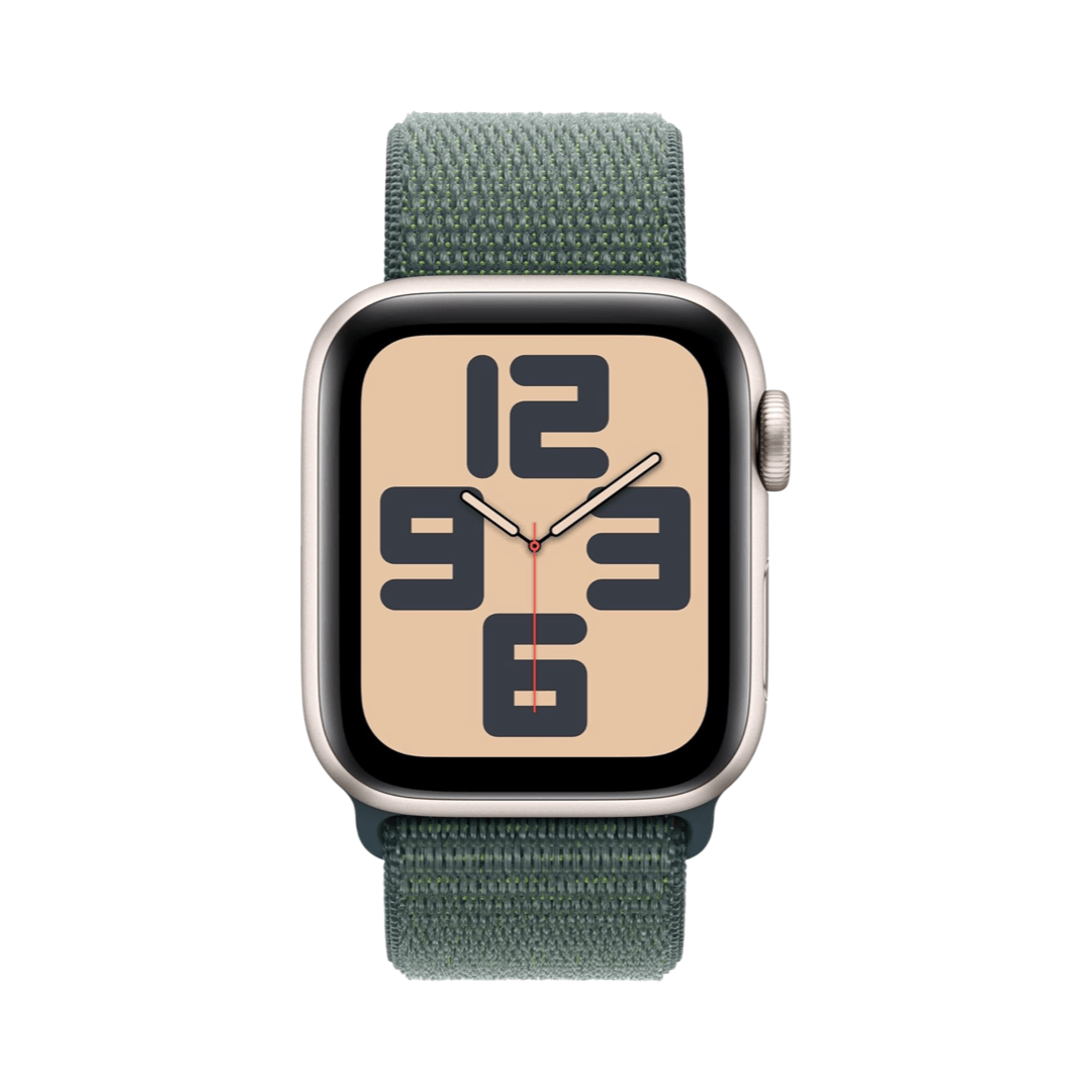 Apple Watch SE (2nd Gen) 40mm Starlight with Lake Green Sport Loop