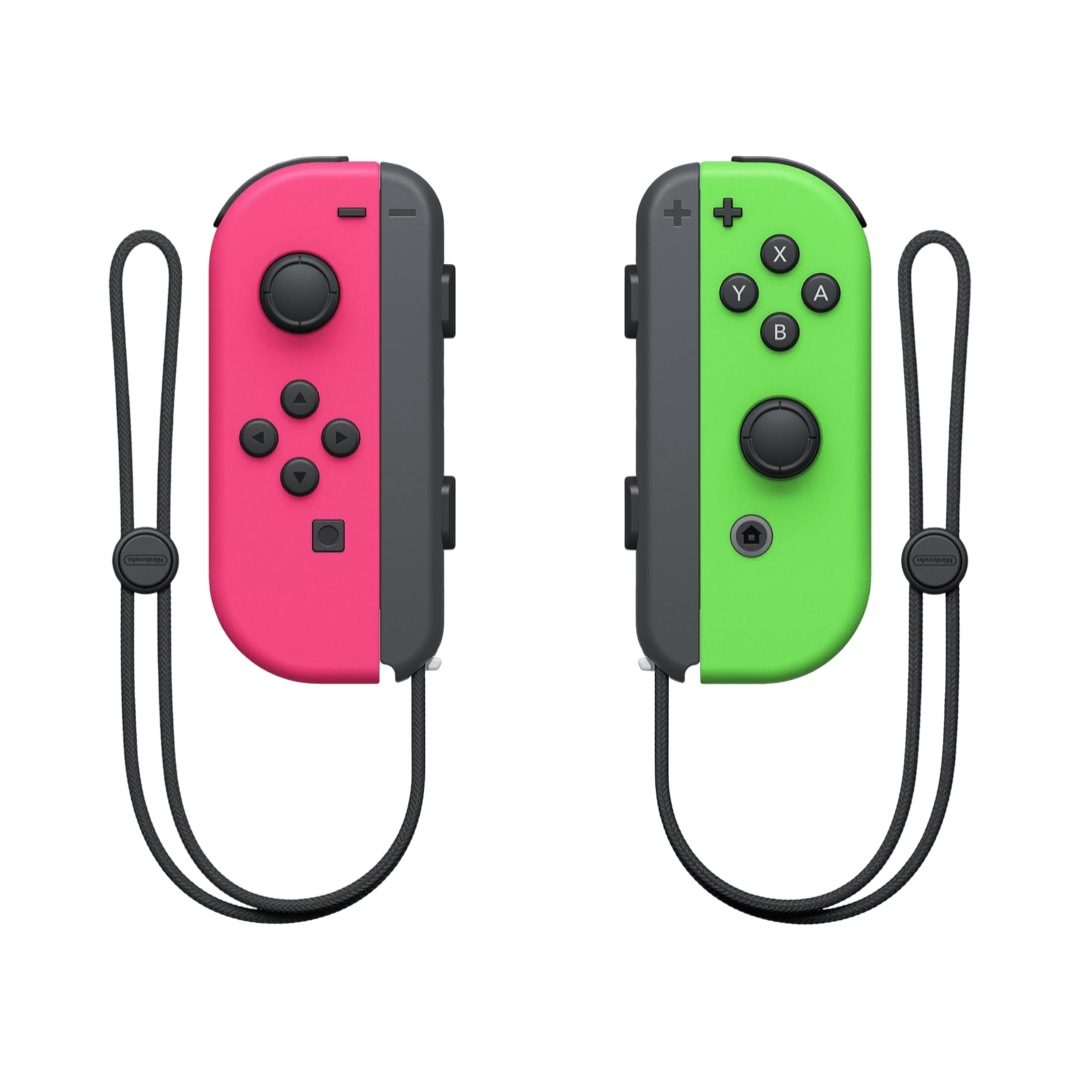 Nintendo Switch L and R Joy-Con Controllers - Neon Pink Green