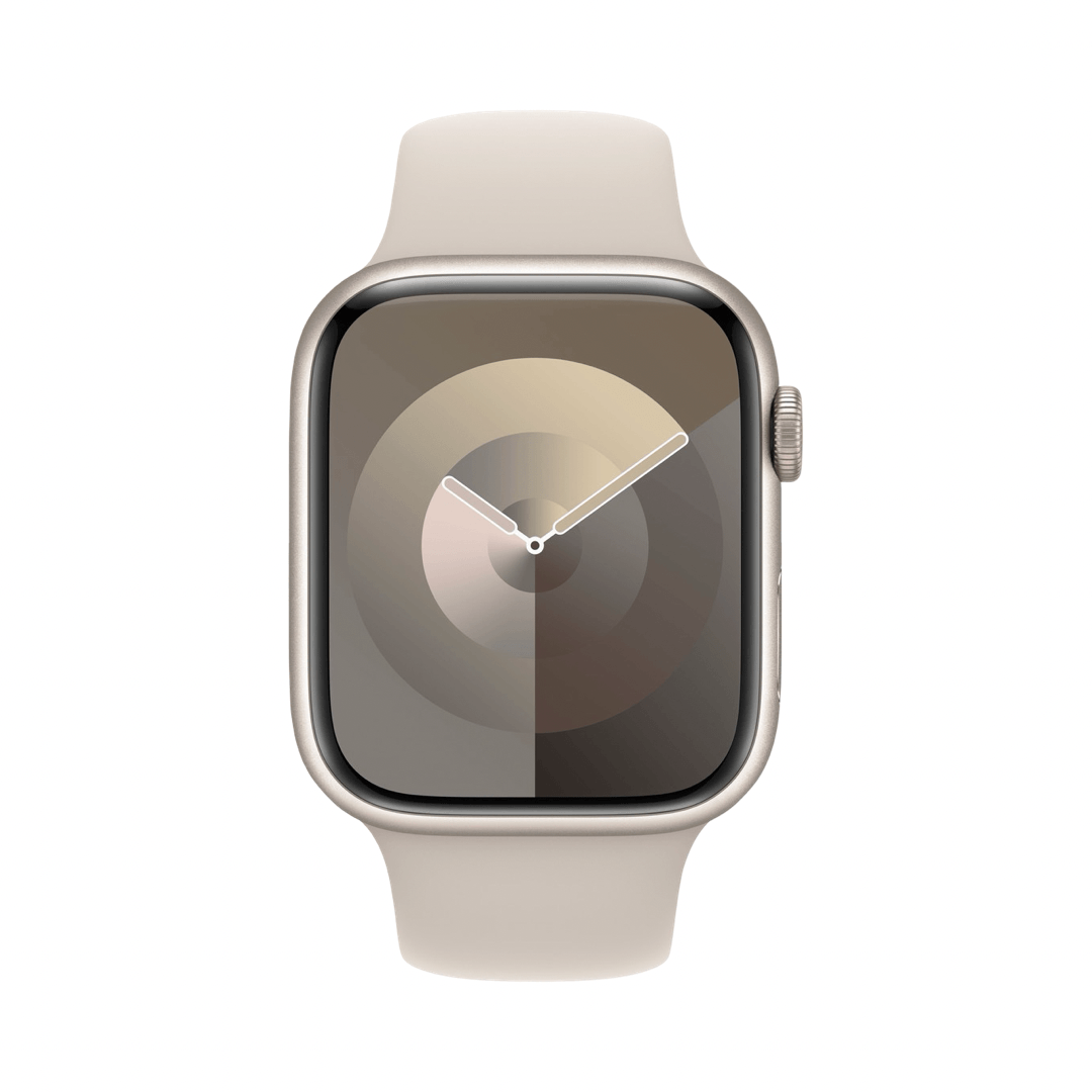 Apple Watch Series 9 45mm Starlight with Starlight Sport Band - M/L