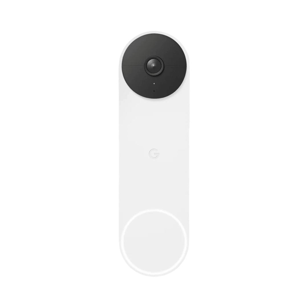 Google Nest Doorbell Battery Smart Video Doorbell - Snow (GA01318-US)