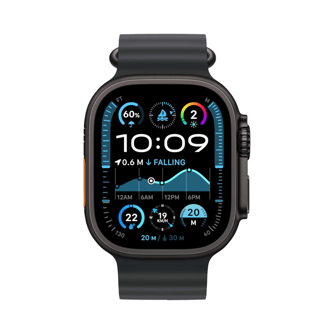 Apple Watch Ultra 2 GPS + Cellular 49mm Black Titanium with Black Ocean Band