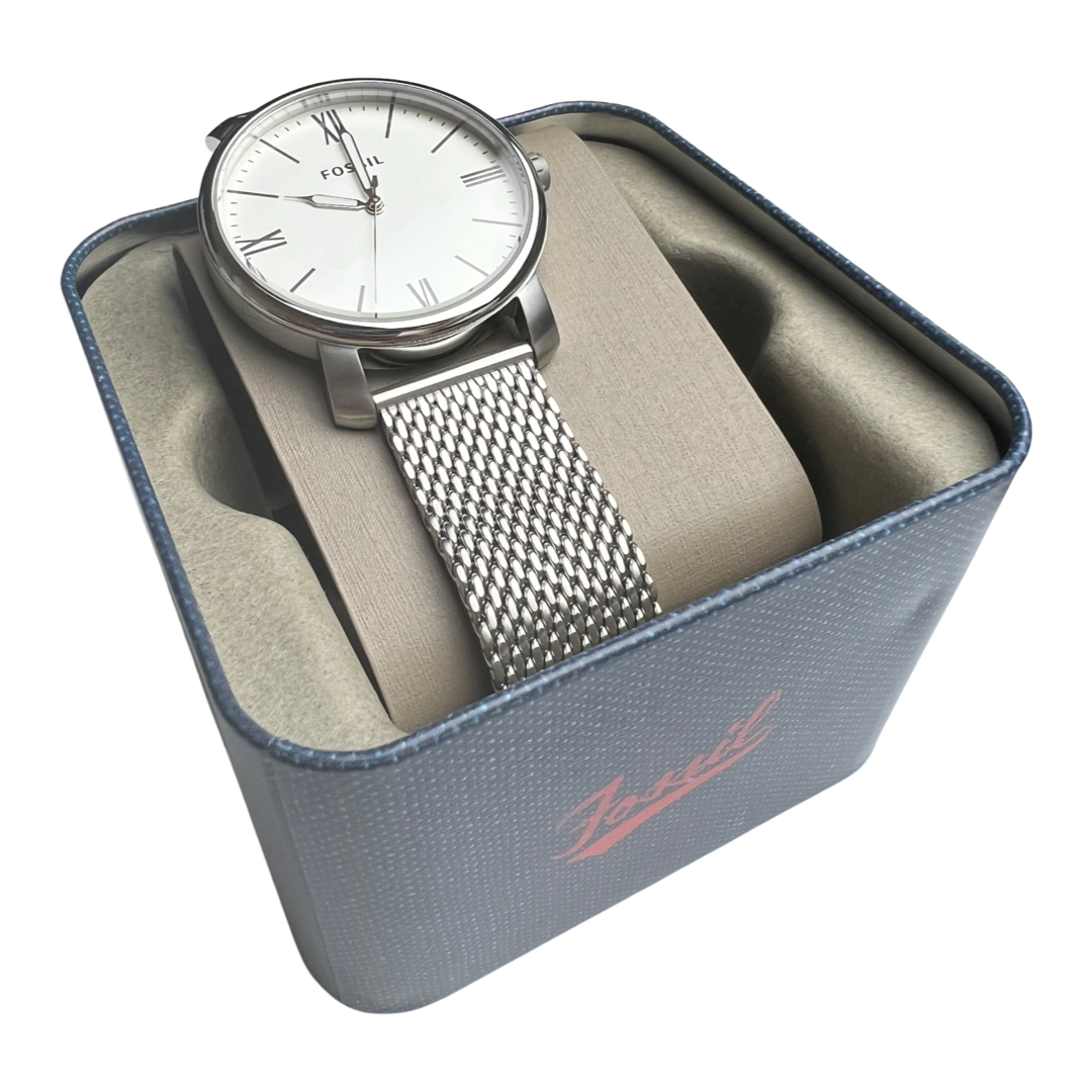 Fossil Rhett Three-Hand Stainless Steel Watch