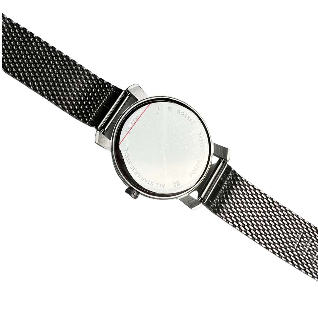 Fossil Rhett Three-Hand Stainless Steel Watch