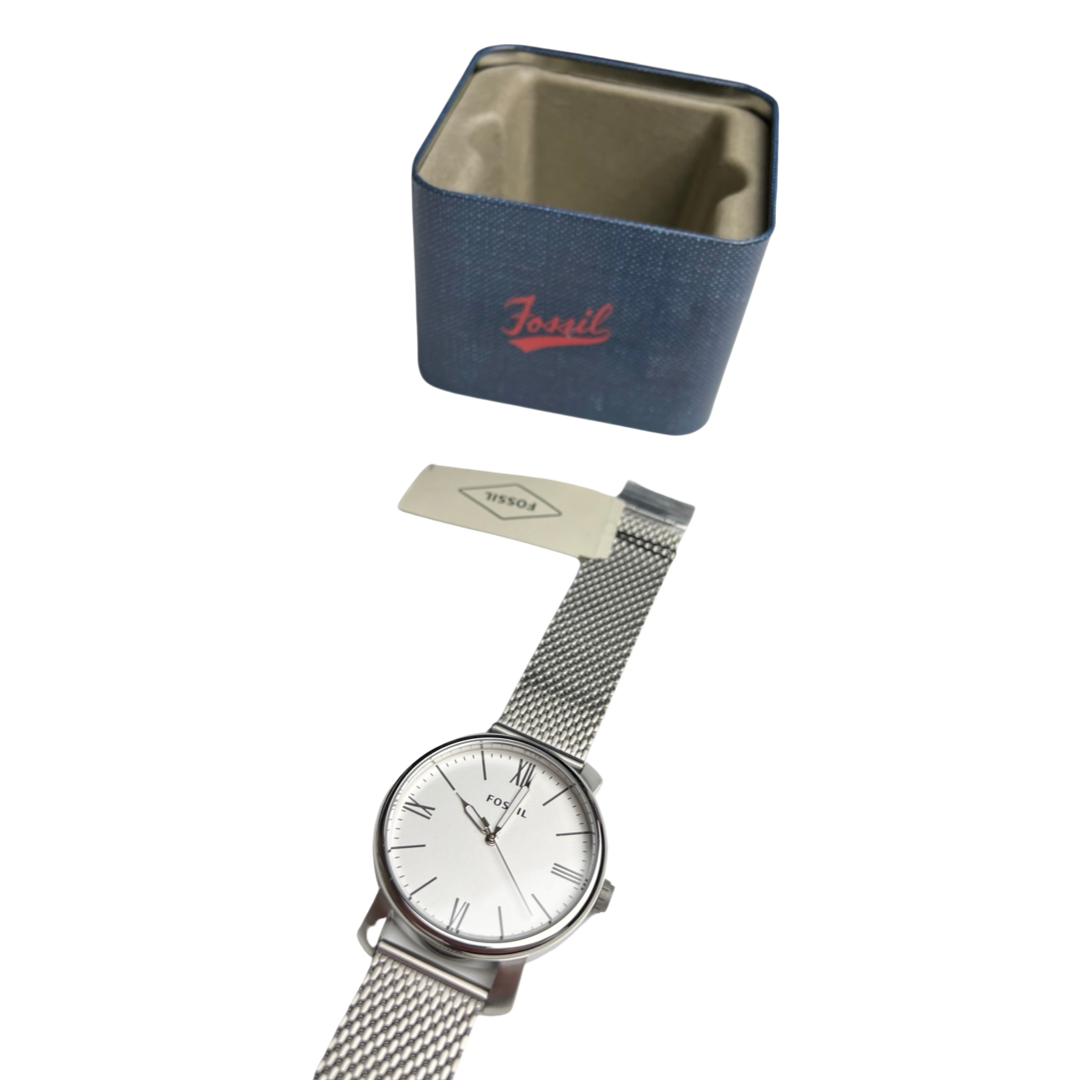 Fossil Rhett Three-Hand Stainless Steel Watch